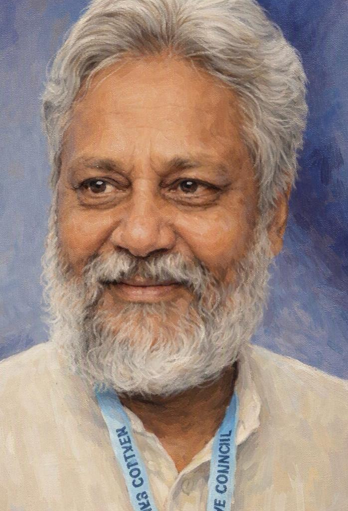 Portrait of Dr. Rajendra Singh ("Waterman of India")